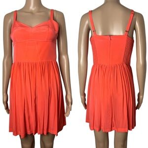 Amanda Uprichard Corseted Bodice Silk Mini Party Cocktail Dress
